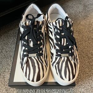 J/Slides Zebra Print Sneakers